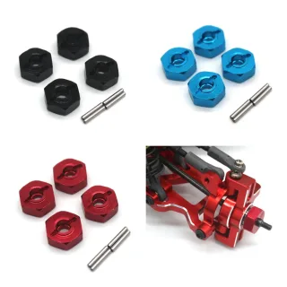 4PCS Upgraded Metal Parts Hexagonal Adapter for 1/14 ZD Racing MT16 Rlaarlo JIUSI MT14R PT14R RC Cars Vehicles Models Sp