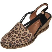 VERBENAS MAIKA Leo Serraje Sandalette Camel Negro