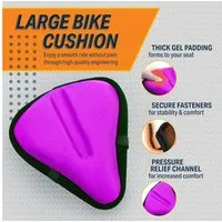 UE Stock Fahrradsattel Bikeroo Fahrrad Gel Sitzkissen Violett sehr bequem 27.9 x 25.4 x 4.6cm, *** BESTER PREIS ***