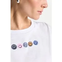 RICHROYAL T-Shirt mit Smileys Frontmotiv