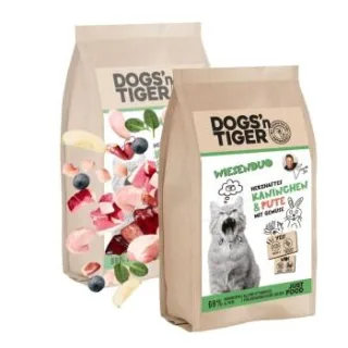 Dogs'n Tiger Wiesenduo Kaninchen & Pute 2x10 kg