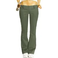 be styled Chinohose Stoffhose, Chino, Bootcut Hüfthose mit Stretch - Damen - h17a-A