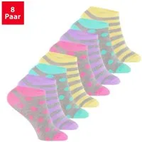 Footstar Kurzsocken Kinder Socken (8 Paar) für Mädchen & Jungen bunt