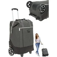 PUNTA Einkaufstrolley Big Wheel große Räder 40 Liter Einkaufsroller, Trolley Shopper Einkaufskorb Einkaufstrolly 10303 + Thermo Tasche