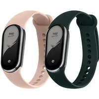 kwmobile Uhrenarmband 2x Uhrenarmband für Xiaomi Mi Band 10 / Mi Band 9 / 8 Armband, Fitnesstracker Band Set aus TPU Silikon - Ersatzarmband Smartwatch