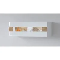 OTTO home Hängevitrine Toledo,Breite 131 cm trendige Glasvitrine mit dekorative MDF-Front Vitrine mit Glasfront, ohne Beleuchtung, viel Stauraum