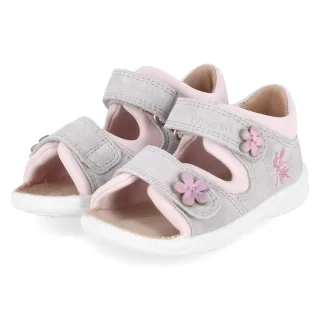 Superfit Sandalen POLLY - Gr. 20 - Grau - Leder & Textil