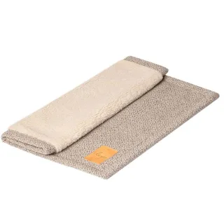 DENJO DOGS Reise-Hundedecke Snuggle greige 80x100cm Hundedecke für Reisen grau beige