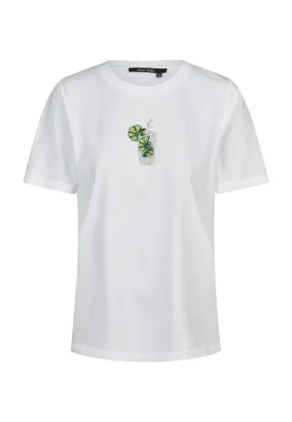 Marc Aurel - Shirt mit Print white - Gr. - 38