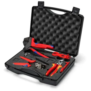KNIPEX Werkzeugkoffer für Photovoltaik für Solar-Steckverbinder MC4 (Multi-Contact) 7-teilig - 979104V02