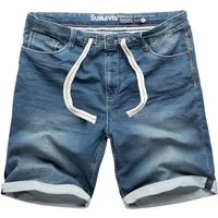 SUBLEVEL Shorts Sweat Shorts Jeans Kurze Hose Bermuda Sweatpants