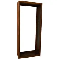 ESTEXO Kaminholzregal Brennholzregal Edelrost 115x50x25 cm Holzregal Rost Cortenstahl