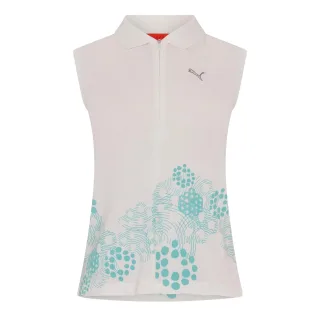 Puma - Poloshirt für Damen, mit halbem Reißverschluss (Weiß)