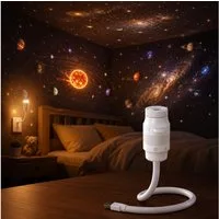 VIVIHEYDAY LED Nachtlicht 2 in-1 Galaxy Projector Night Light, Sternenhimmel Projektor für Auto, Schlafzimmerdekoration & Kinderzimmer, 360° Drehung, USB-Stromversorgung
