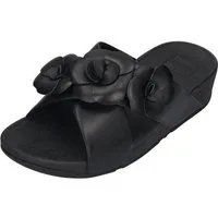 Fitflop LULU FLOWER CROSS SLIDES Pantolette Black