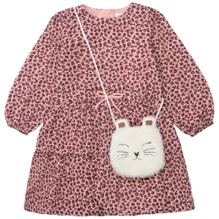 STACCATO - Md.-Kleid + Tasche vintage blush aop - Gr. - 134