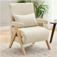 BBWL Sofa 3-in-1 Umbausessel, verstellbarer Klappsessel aus Leinen, Loungesessel und Einzelbett mit Metallrahmen und Massivholzbeinen