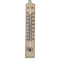 axentia Raumthermometer Zimmerthermometer, Holz, ca. 20 cm 200335, 1-tlg.