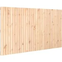 vidaXL Bett Wand-Kopfteil 204x3x110 cm Massivholz Kiefer (1-tlg)