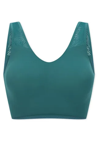 SCHIESSER - Bustier mit herausn. Pads grün - Gr. - 36