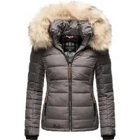 Marikoo Winterjacke Lerikaa Winter Steppjacke mit abnehmbarem Kunstfell