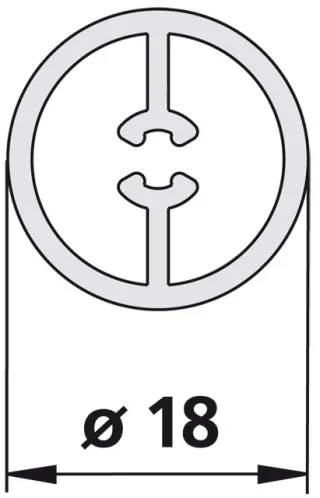 Kermi Rohr Diga RRVR10700 silber hochglanz, ZDRRVR1DI070VK ZDRRVR1DI070VK