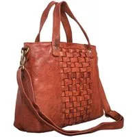 STILORD Handtasche Mara Elegante Handtasche geflochten Echtleder für Damen