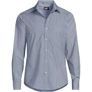 Ultimativ-Hemd, Classic Fit, Herren,  Blau, Elasthan/Polyester, by Lands' End