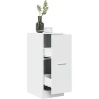 vidaXL Apothekerschrank 30 x 41 x 775 cm Apothekerschrank Weiß 30x41x77,5 cm Spanplatte