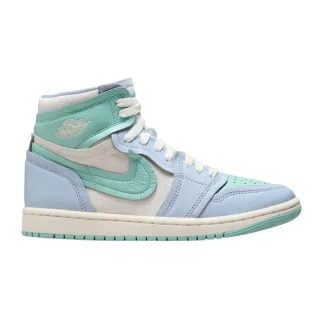 Nike - "Air Jordan 1" Sneaker für Damen, Leder, Hoch geschnitten (Hellblau)