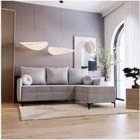 Compleo Ecksofa mit Schlaffunktion LEO Breite: 213 cm, Modern design
