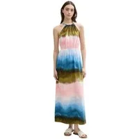 TOM TAILOR Denim Neckholderkleid Sommerkleid mit Knopfverschluss
