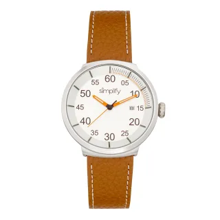 Simplify The 7100 Lederarmbanduhr mit Datum