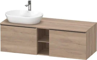 Duravit D-Neo Konsolen-Waschtischunterbau wandhängend 1400x550x459 Az 2 Ei mr Mt DE4950LBD550000
