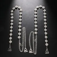 MOPUEA BH-Träger Luxus Strass BH-Träger,verstellbare Kristall Schultergurte für Frauen (Kristall-Schulterträger), Luxuriöses Design, rutschfest, verstellbar, vielseitig kombinierbar