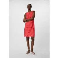 comma Minikleid Kleid Tailliertes Spitzenkleid mit blickdichtem Futter