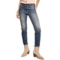 Freeman T. Porter 7/8-Jeans Alexa High Waist Cropped Super Stretch Denim sicilian kleine Ziernieten oben an der Seite