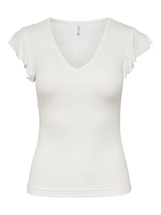 ONLY - ONLBELIA CAP SLEEVE TOP JRS NOOS Cloud Dancer - Gr. - XL