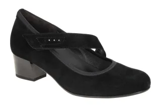 Gabor 76.149.47 Schwarz Pumps mit Klettverschluss - Comfort und Stil in einem...