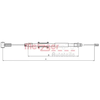 Metzger Handbremsseil hinten Citroen Jumper Fiat Ducato Peugeot Expert