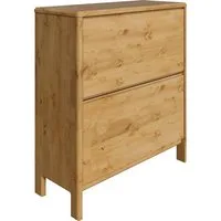OTTO home Schuhschrank Luven FSC® zertifiziertes Massivholz, mit 2 Klappen
