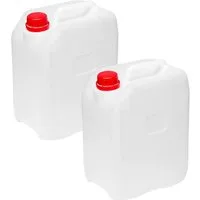 Garronda Kanister 5L Wasserkanister BPA-frei Wasserbehälter Kanister Weiß GD-0082 (2 St), BPA-Frei