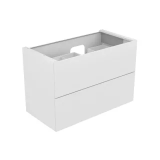 Keuco Edition 11 Waschtischunterschrank 31256370100 105 x 70 x 53,5 cm, mit LED-Beleuchtung, Strukturlack Trüffel