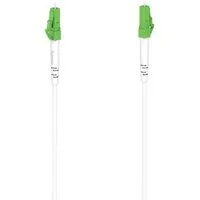 Hama Glasfaser Netzwerkkabel, LC APC Stecker, 10 Gbit/s, 5,00 m, schlank Glasfaserkabel, (500 cm), Mit Knickschutzhülle