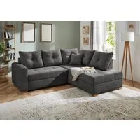 Jockenhöfer Gruppe Ecksofa Heidelberg L-Form, B: 228 cm, mit Bettfunktion, Bettkasten & Zierkissen