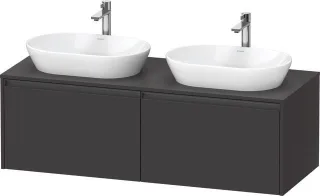 Duravit Ketho.2 Konsolenwaschtischunterbau wandhängend Graphit Supermatt 1400x550x459 mm - K24888B80 K24888B80800000