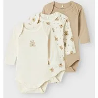 Name It Body NBNBODY 3P LS JET STREAM BEAR NOOS (Packung, 3-tlg)