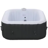 Arebos Whirlpool FLORENCE & BARECELONA Aufblasbar 4 oder 6 Personen mit 100/130 Düsen, (Komplett-Set), für Outdoor & Indoor