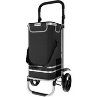 24Move Einkaufstrolley Einkaufstrolley mit 55L, 3in1 Sackkarre und Tasche, klappbar, Handwagen inkl. Kühlfach