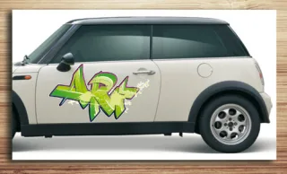 Aufkleber fürs Auto, Autoaufkleber Graffiti Style "Art Aufkleber"